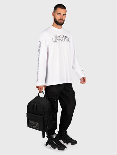 Black track pants with logo detail - 5