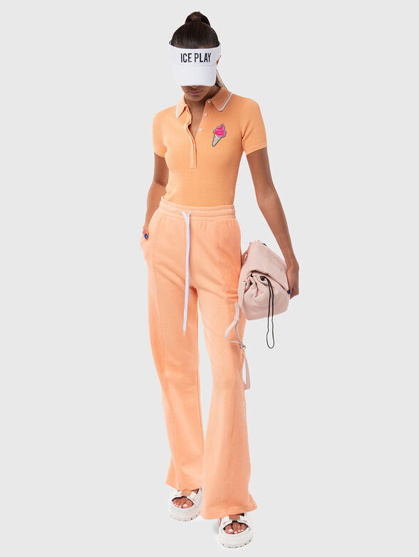 Polo shirt in elastic rips with patch - 4