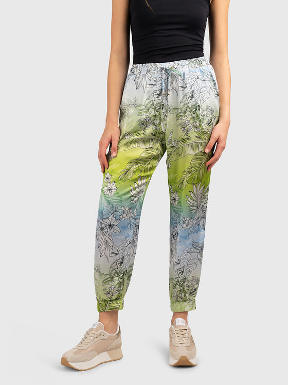 Trousers with floral print - 1