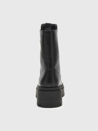LEILA faux leather boots with zip - 3
