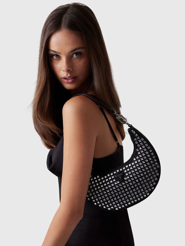 LUA small hobo bag with rhinestones - 2