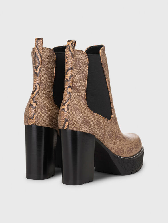 MAELEA boots with monogram print - 3