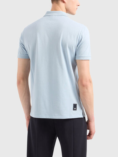 Cotton polo shirt with short sleeves - 3