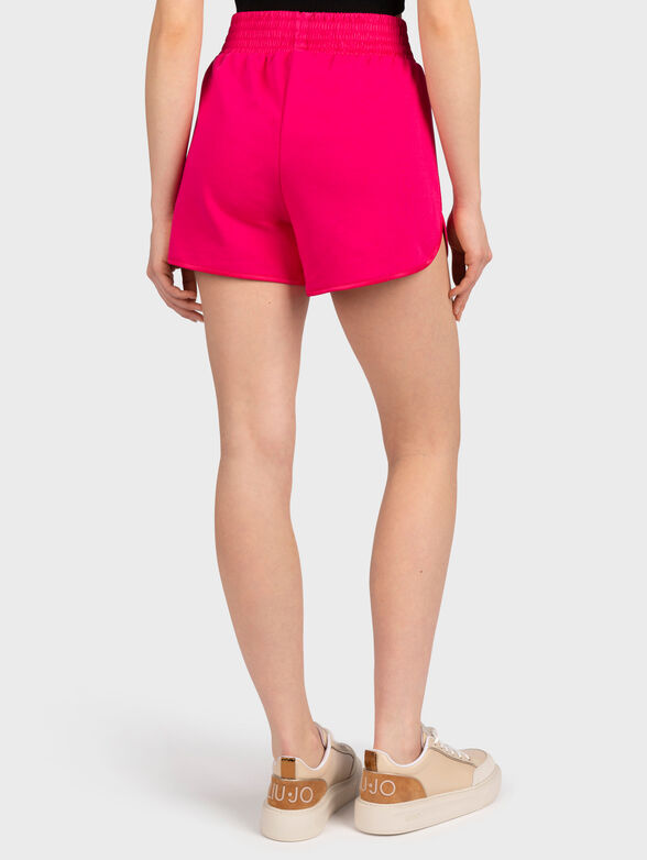 High waisted shorts with logo accent - 2