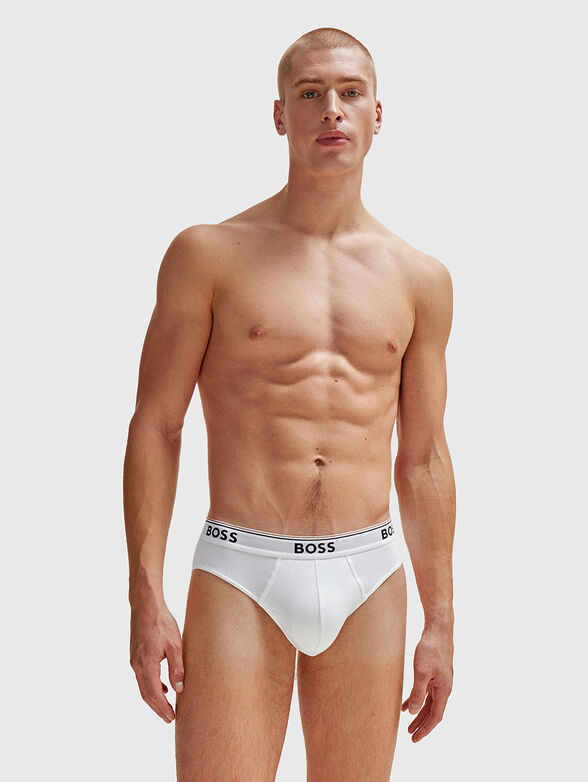 Three-pack of briefs with logo accents - 4