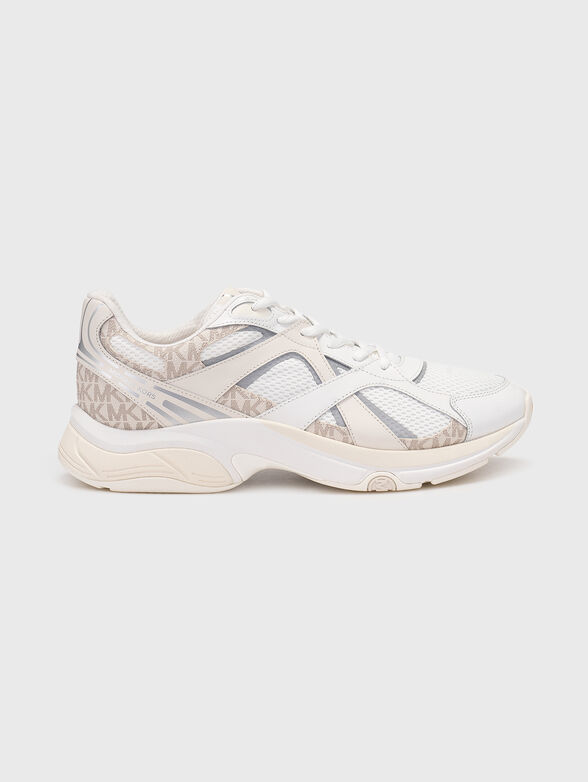 LEO leather and textile sneakers - 1