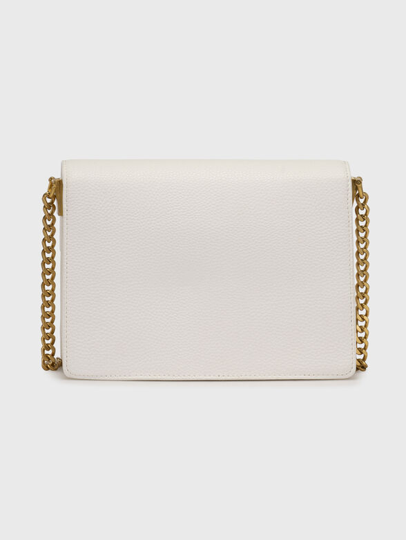 Beige crossbody bag with golden accent  - 3