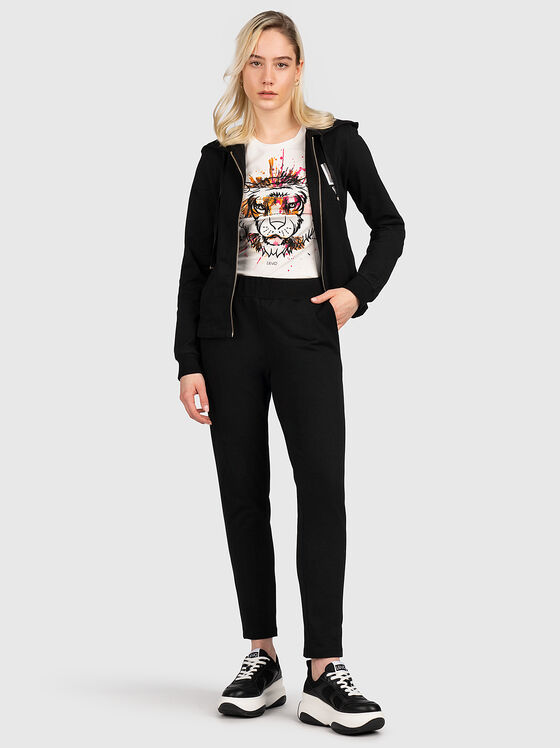 Black set of two pieces with glittering appliqués - 1