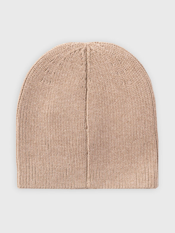 Hat with appliqued rhinestones of viscose blend - 2