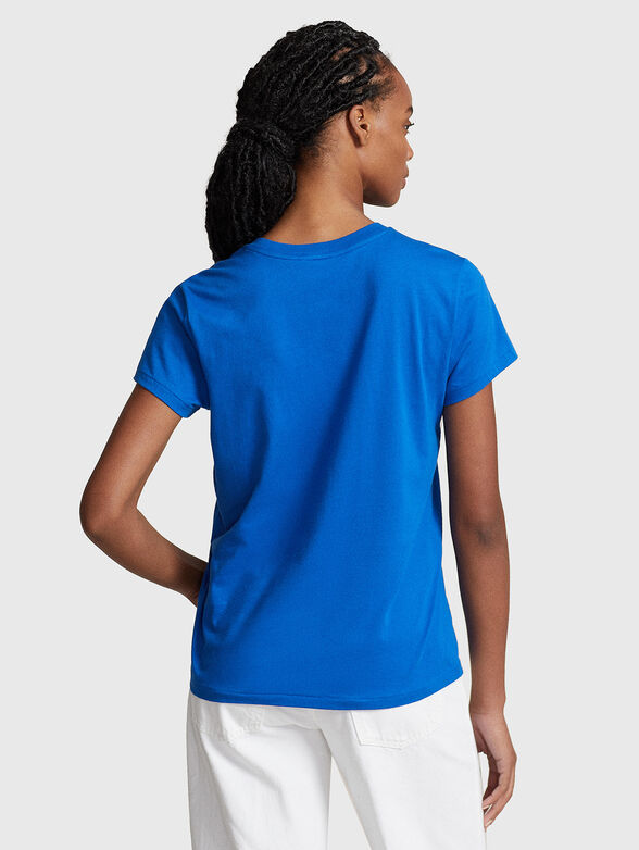 Logo embroidered T-shirt in cotton  - 3