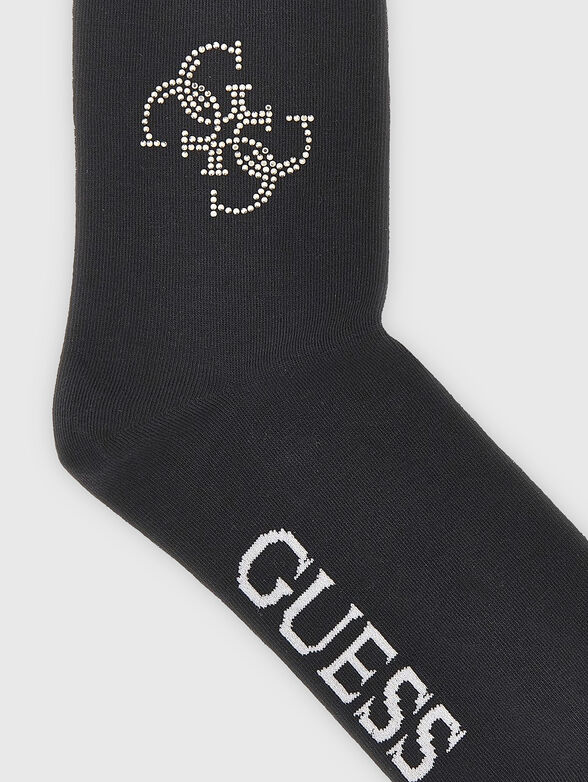 Black socks with 4G logo detail - 2