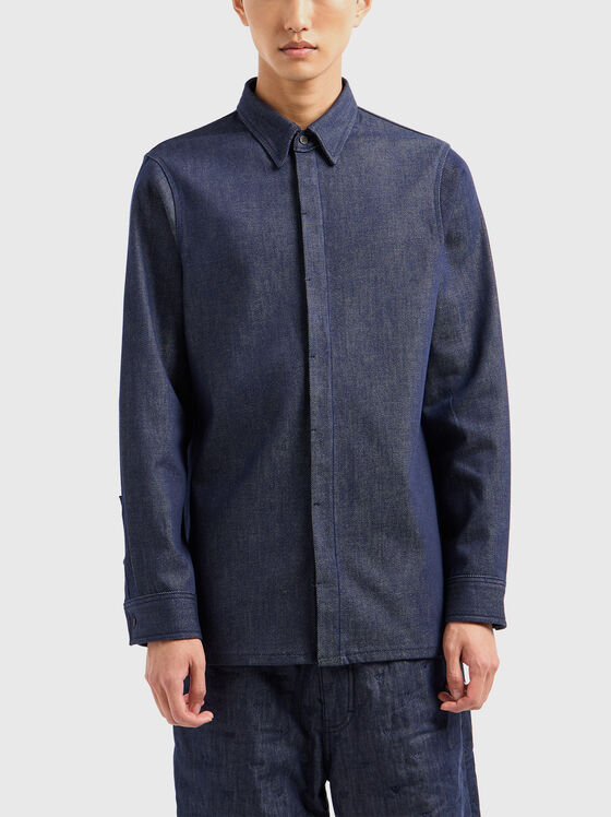 Cotton denim shirt - 1