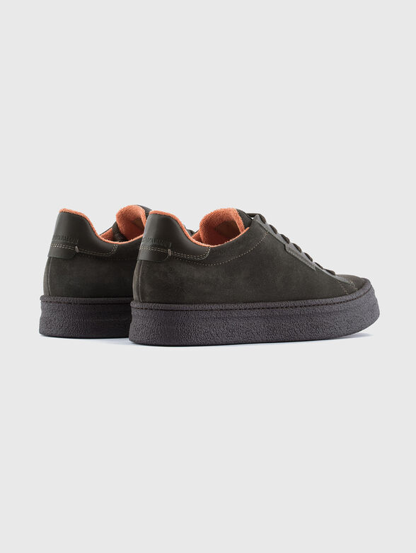 Black suede sneakers - 3