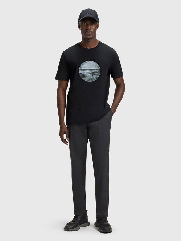 Cotton T-shirt with print - 2