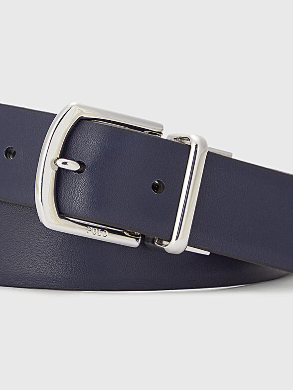 Reversible leather belt - 4