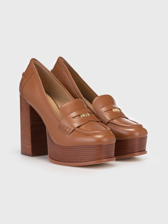 Pantofi cu toc înalt din piele EDEN - 2