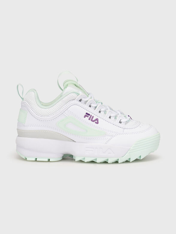 DISRUPTOR T white sports shoes with logo - 1
