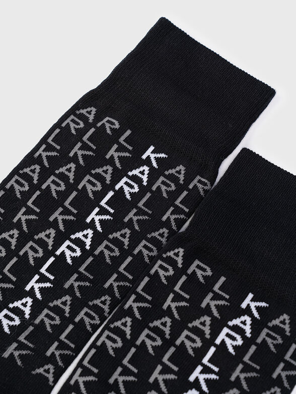Socks with monogram logo accent - 2