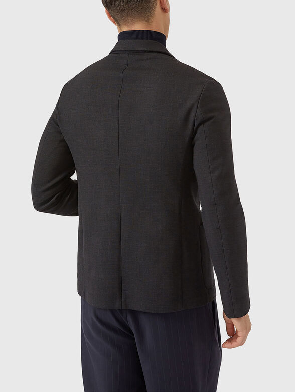 Dark gray wool jacket - 3