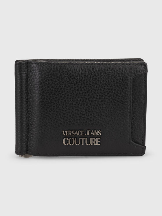 Black cardholder with logo detail - 1