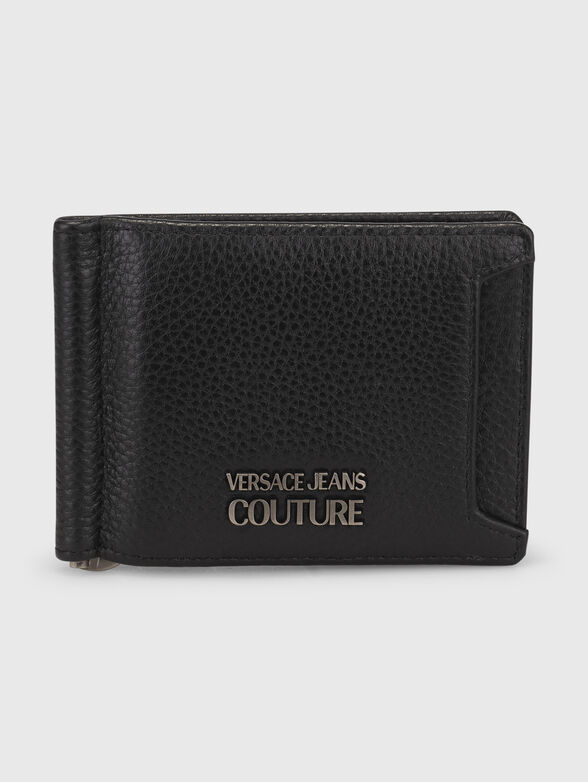 Black cardholder with logo detail - 1