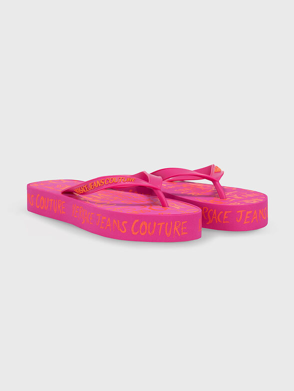 FONDO slippers in fucsia color - 2