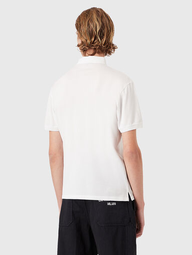 Black polo shirt with logo patch - 3
