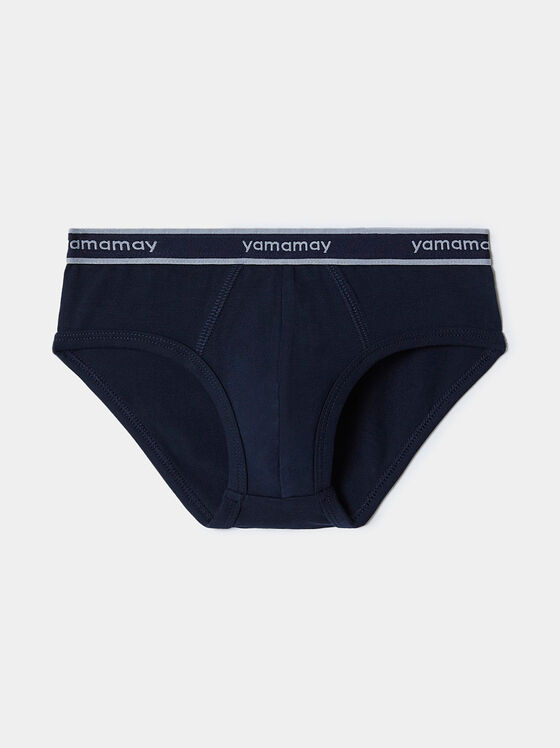 Set de doi slipi de culoare bleumarin și gri - 1