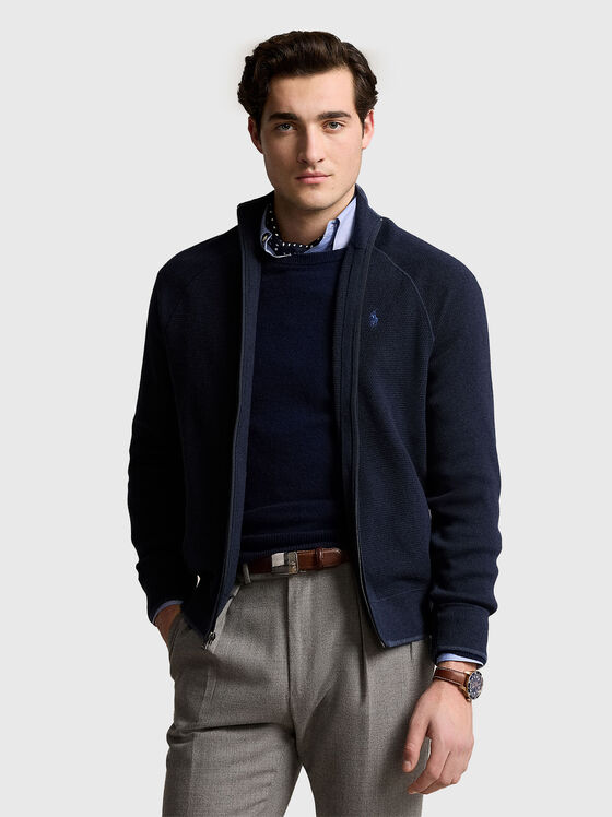 Cardigan cu fermoar  - 1