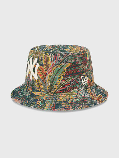 Bucket hat with multicoloured print - 4