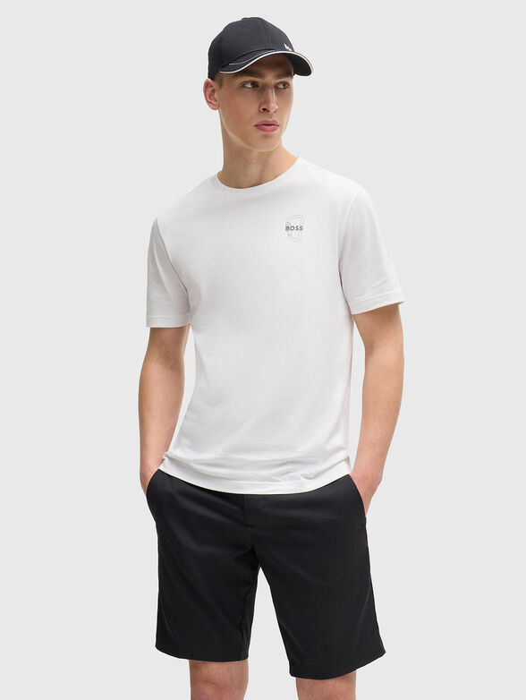 T-shirt with accent print on the back  - 1