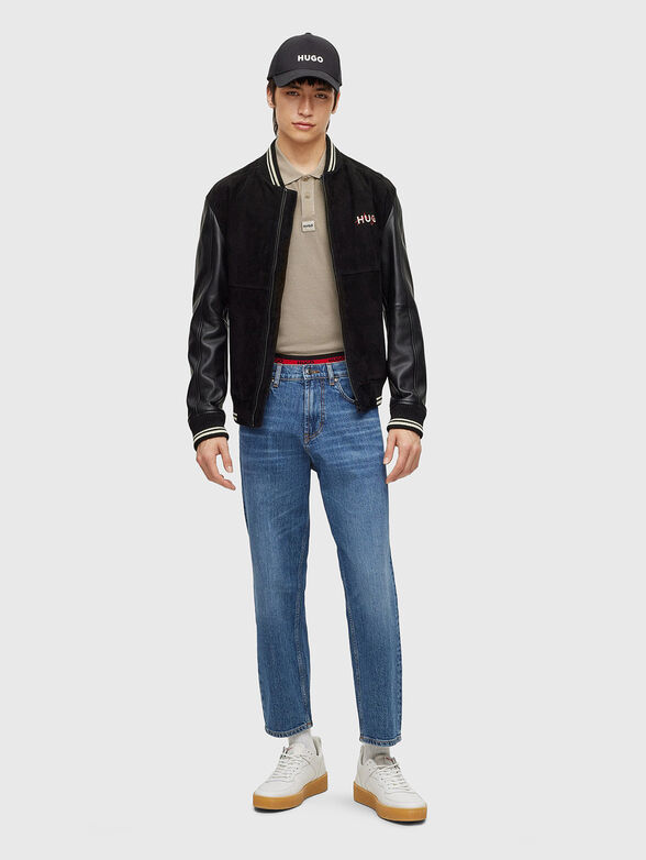 Jeans with contrasting logo accent - 4