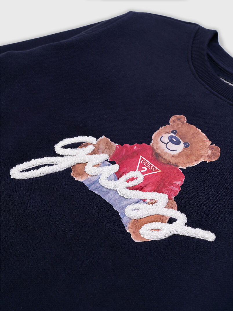 Sweatshirt with embossed logo and print - 3