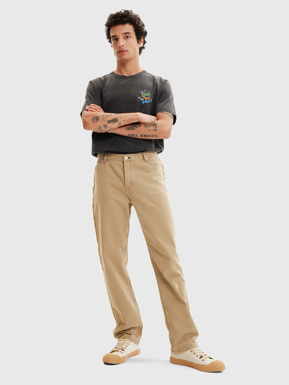 REX beige jeans - 4