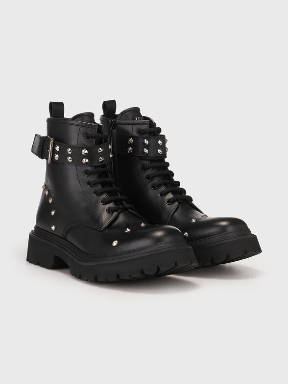 Leather boots with  studs  - 2