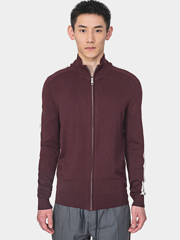 Cardigan with high neck - 1