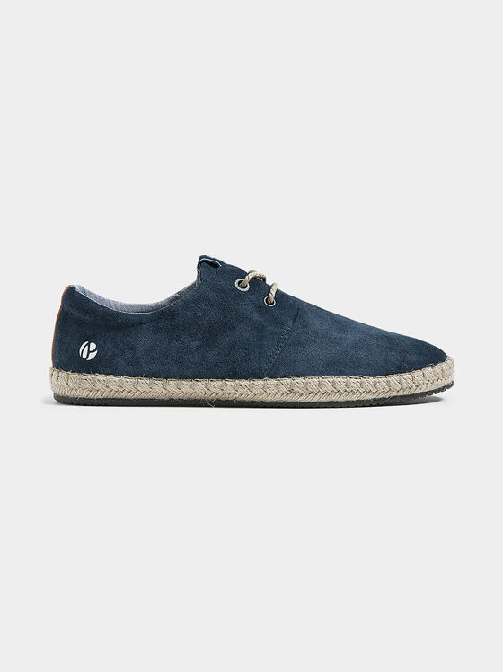 Espadrile de culoare albastru închis - 1