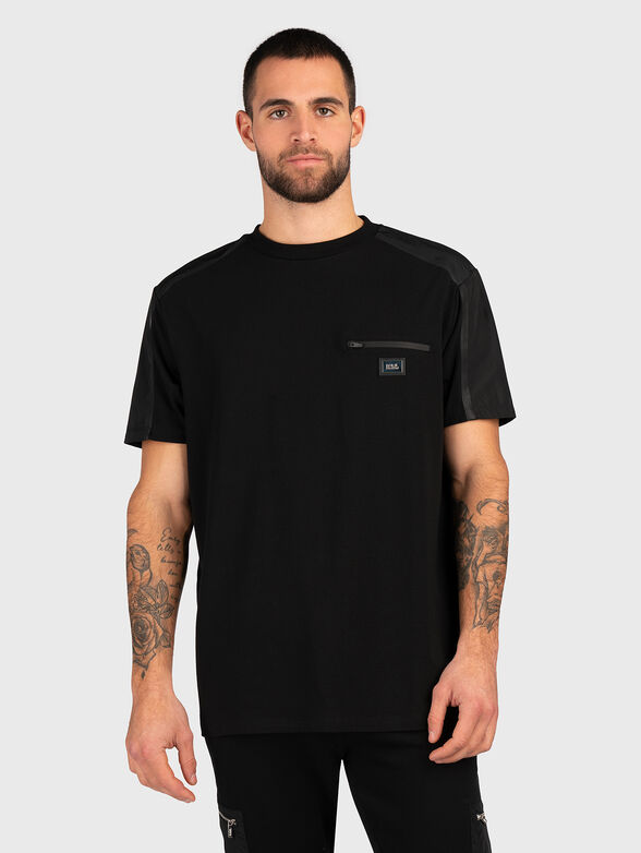 Black details T-shirt  - 1