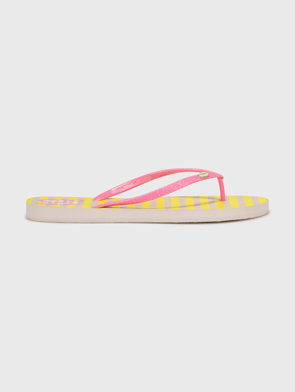 RAKE LOVE beach slippers with glitter detail - 1
