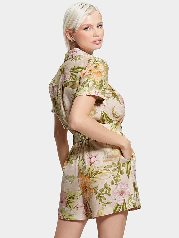 Jumpsuit with floral motifs - 2