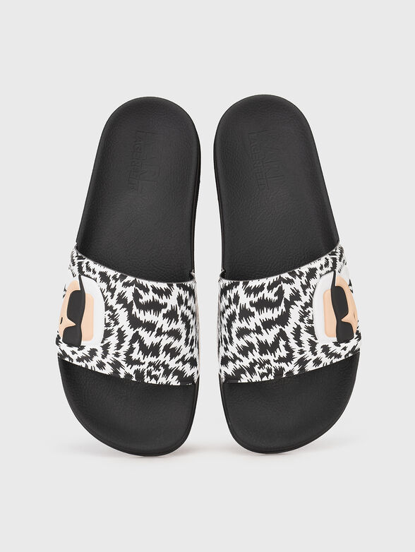 KONDO slippers with animal print - 6