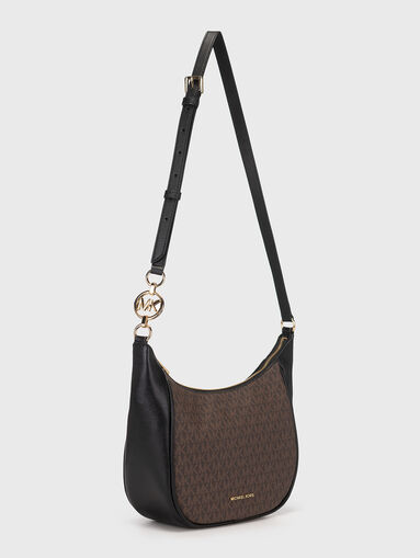 Hobo bag with monogram logo print - 5