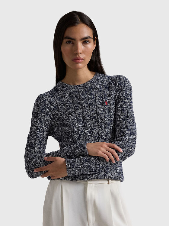 Pulover subțire cu decolteu oval - 1