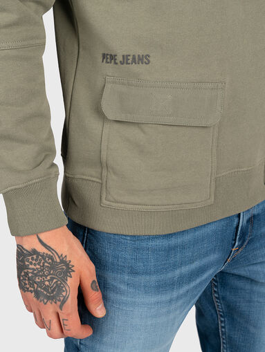 STEVEN sweatshirt with accent pockets - 4