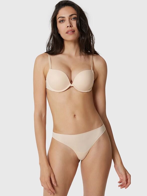 NEW JUSTIN beige bra with removable straps - 2