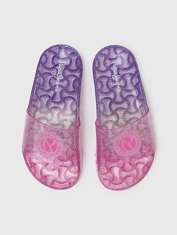 WAVE slippers with glittering accents - 6