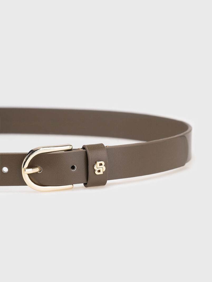 Leather belt with gold details - 3