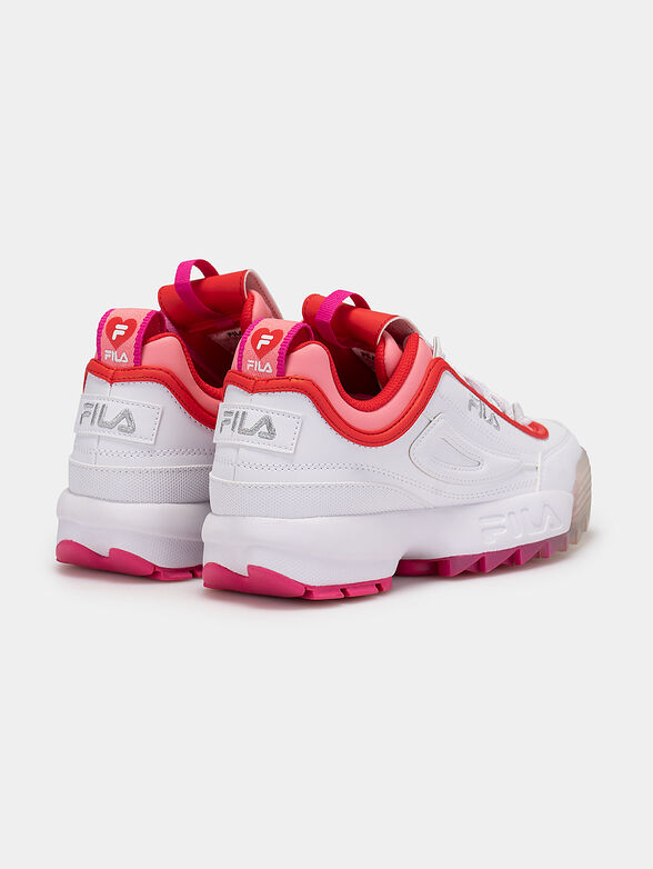 DISRUPTOR V white sneakers with colorful accents - 3