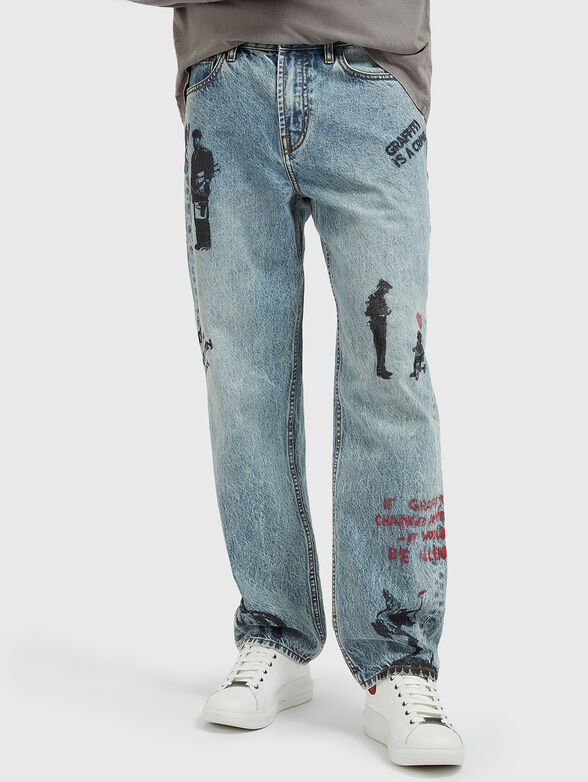 CARPENTER jeans with accent print - 1