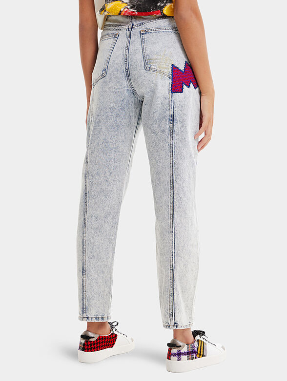 Jeans with Mickey Mouse patch - 2